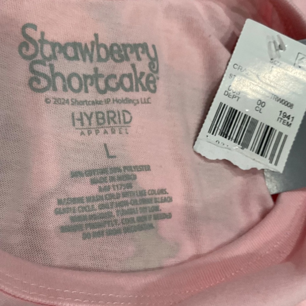 Strawberry Shortcake Graphic T-Shirt Front & Back Vintage Hobby Goods Sz Lg - Picture 3 of 5